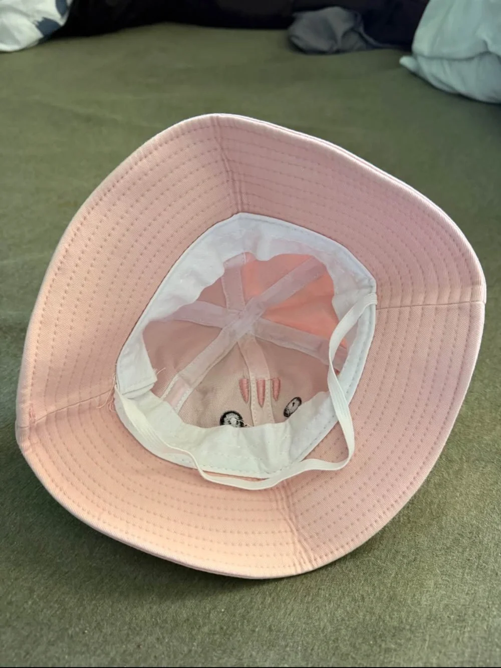 Cute Pink Cat Bucket Hat for Kids